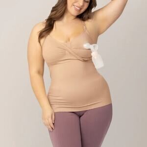 NWT KINDRED BRAVELY Sublime Hands-Free Pumping & Nursing Tank XXL Beige Brown